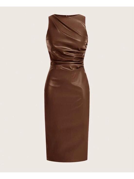 Dresses & Skirts - Brown fitted dress